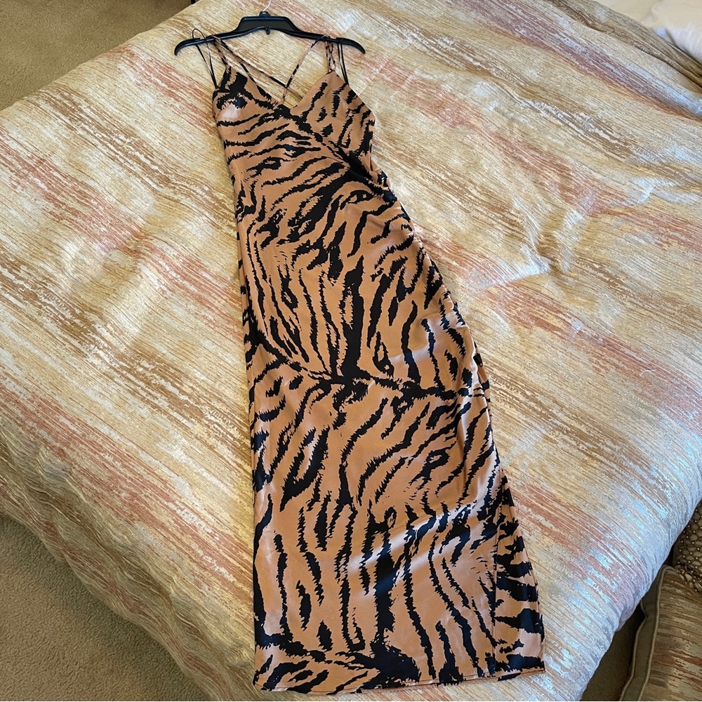 Zara tiger print dress